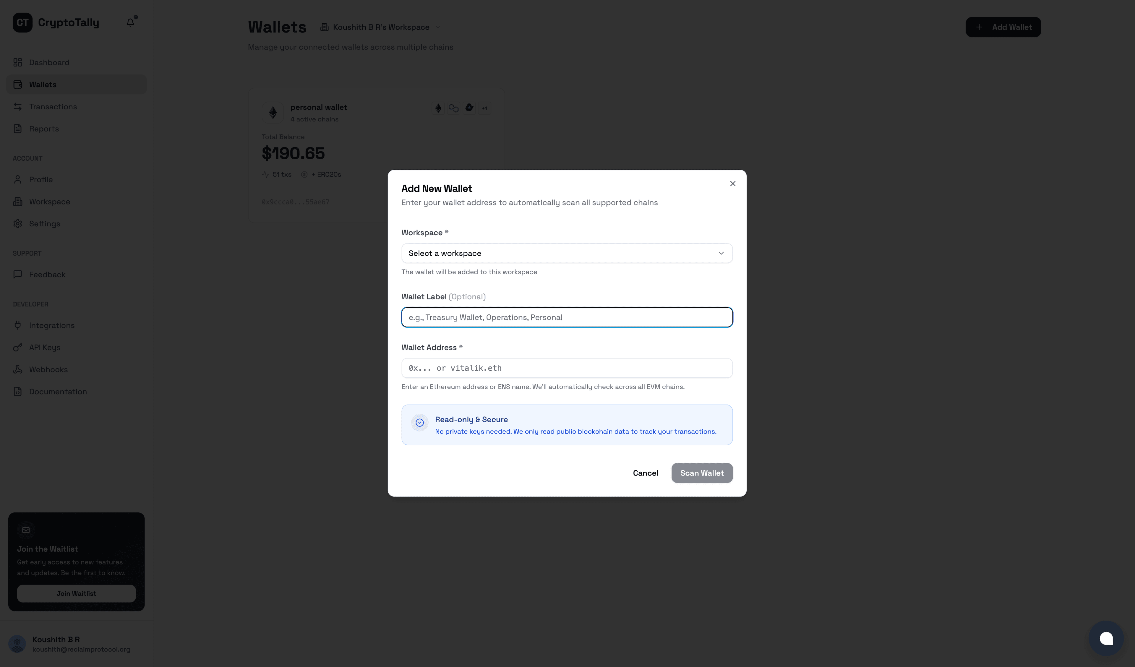 Cryptotally screenshot 4