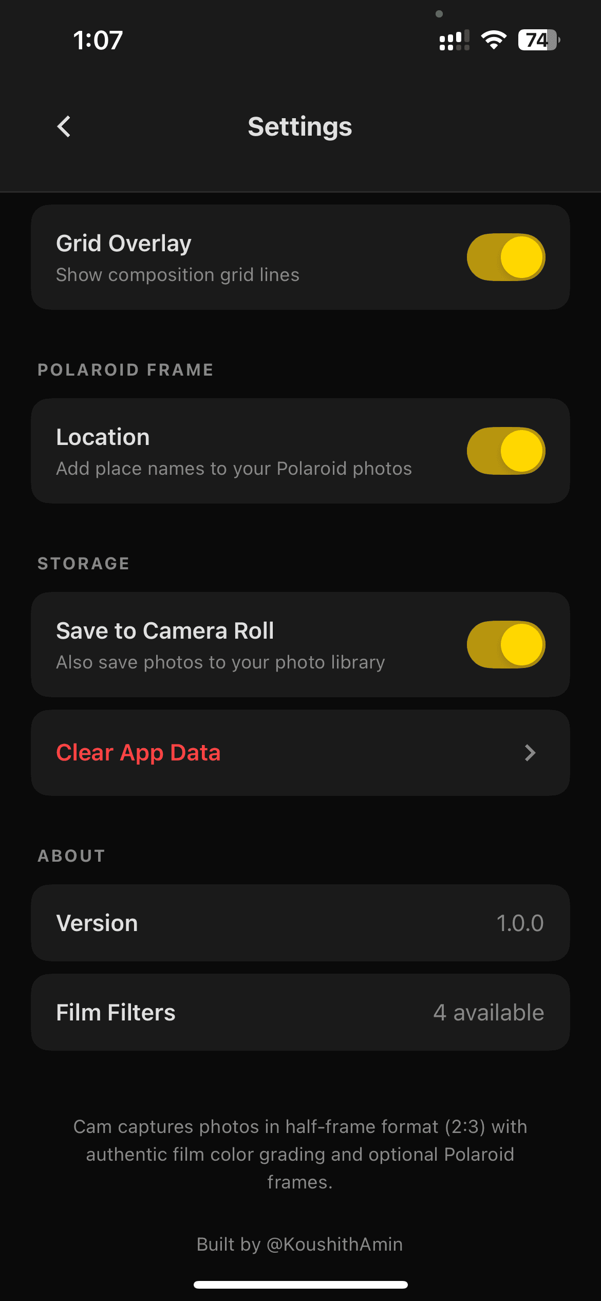 Pentax17-Mobile-App screenshot 1