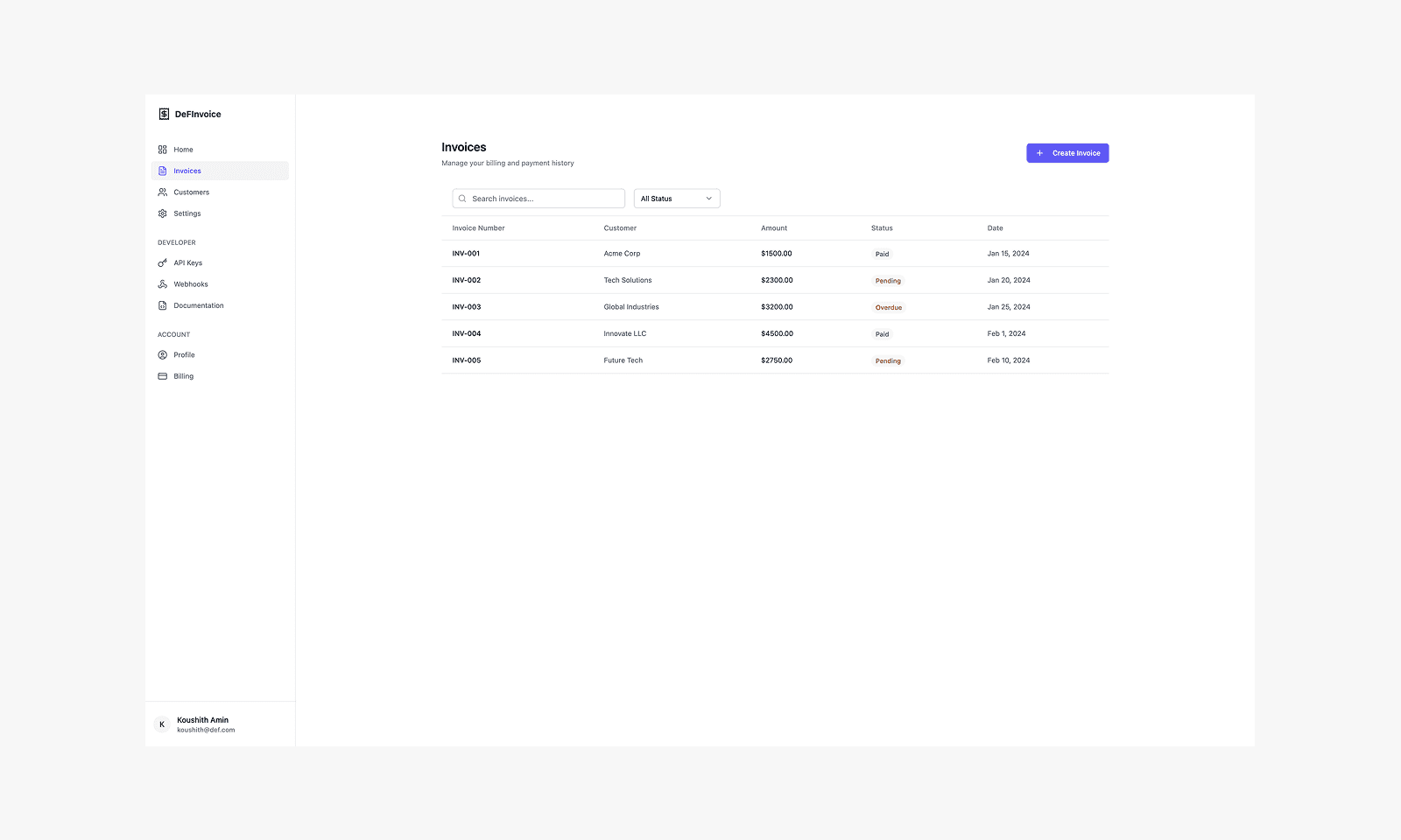 DeFinVoice screenshot 2